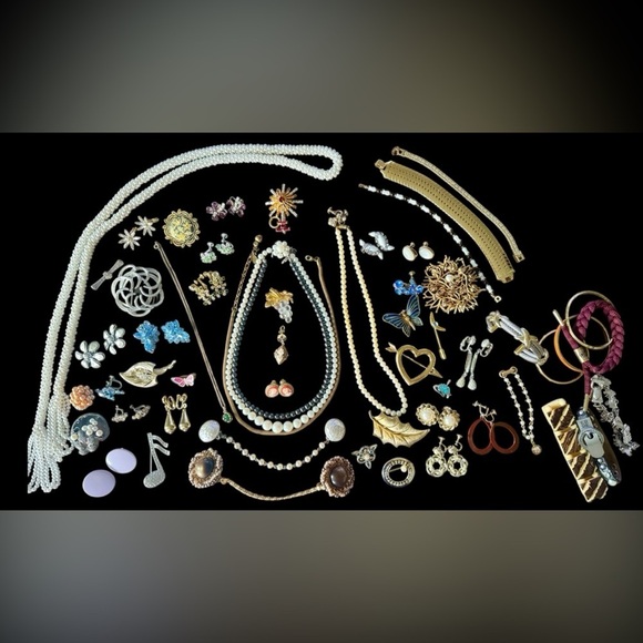 Vintage to Now Rhinestone Jewelry Lot Some Signed Swarovski Hobe Napier Monet - Picture 9 of 15